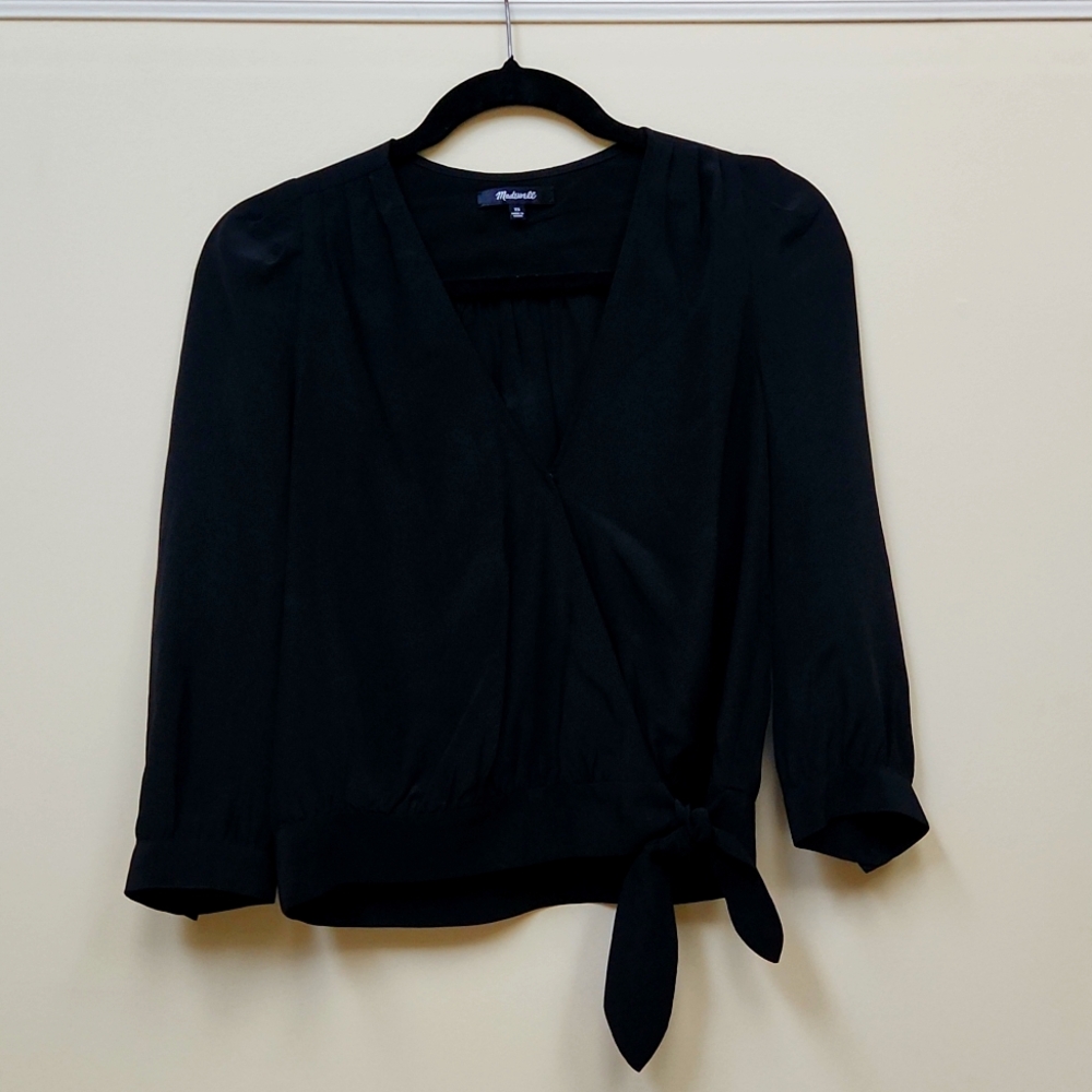 Cropped 100% Madewell Silk Blouse